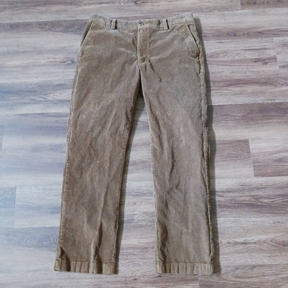 LL Bean Pants Mens 35 Brown Classic Corduroy Work 502835 Preppy 35 x 30